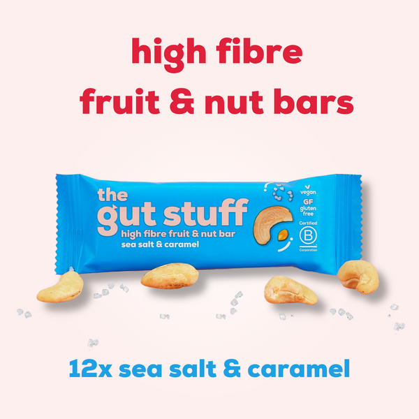 high fibre bars sea salt & caramel 12 bar box
