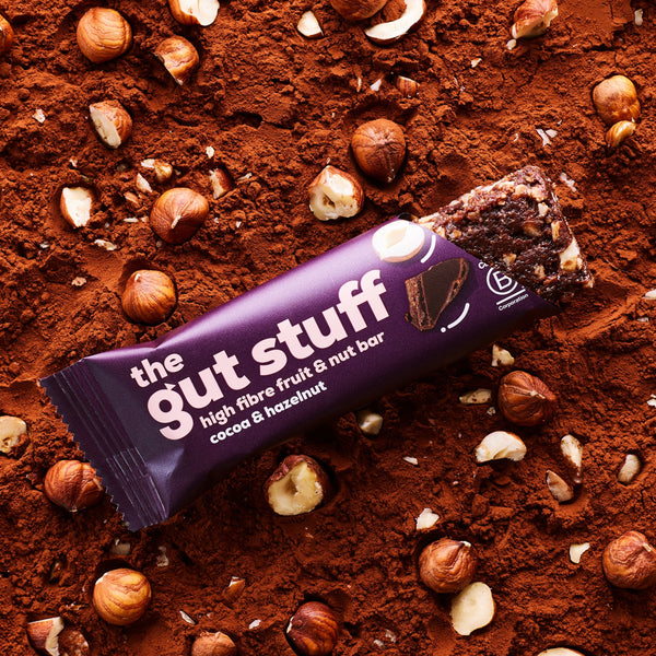 cocoa and hazelnut x12 high fibre bars