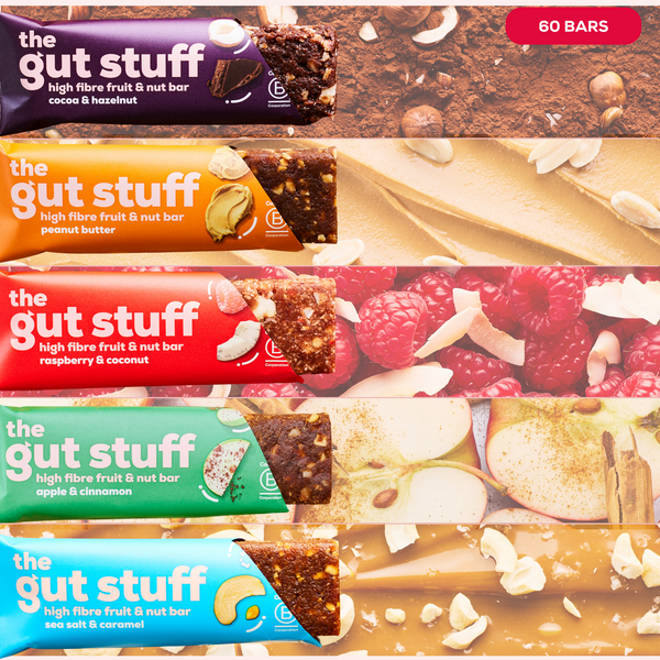 the gut stuff high fibre bar all flavours
