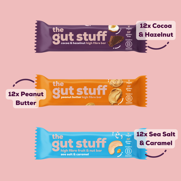 the gut stuff bestseller high fibre bars
