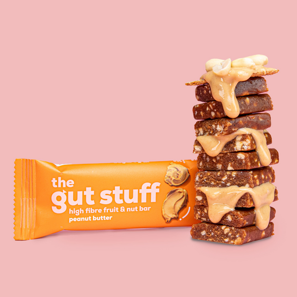gut healthy peanut butter high fibre bars