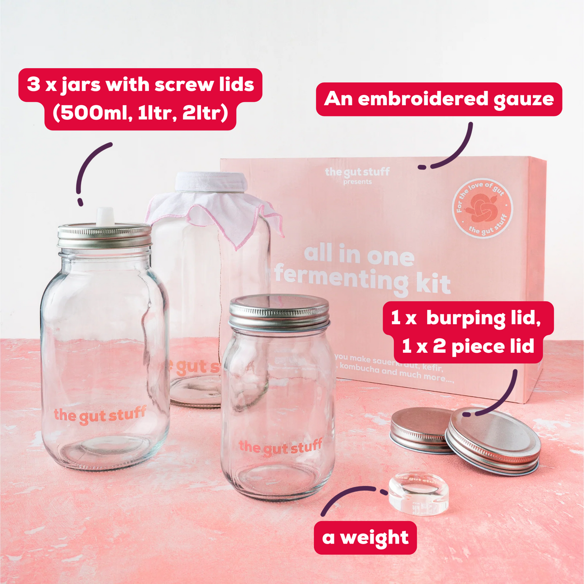 all in one fermenting kit - the gut stuff – The Gut Stuff