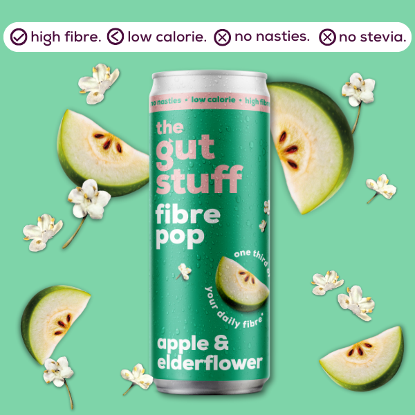 high fibre pop apple & elderflower 12 can box