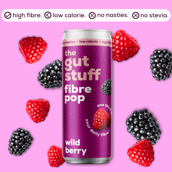 high fibre pop wild berry 12 can box