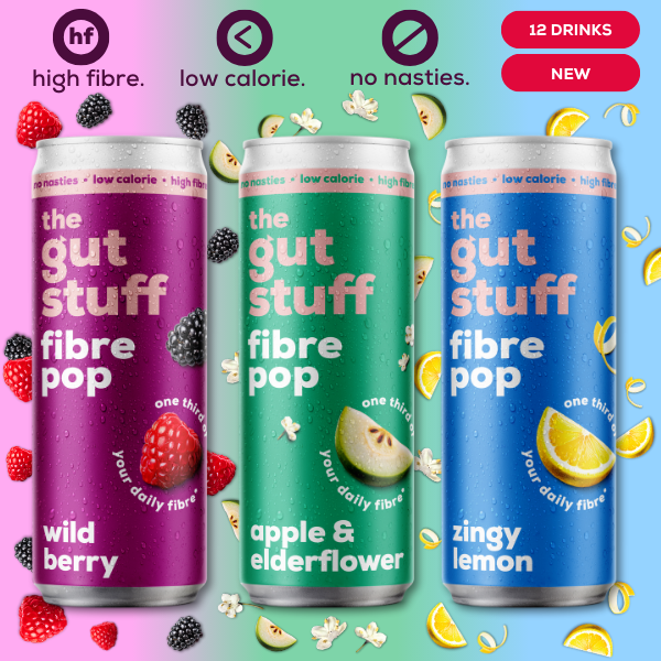 high fibre pop mixed flavour 12 can box